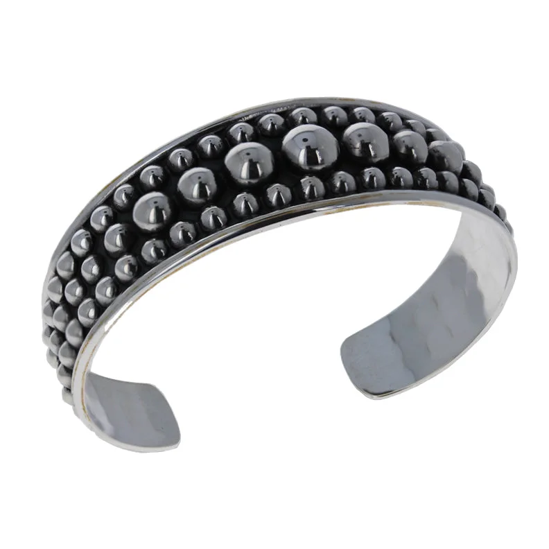 tennis bracelets for women -Graduated Bead Cuff