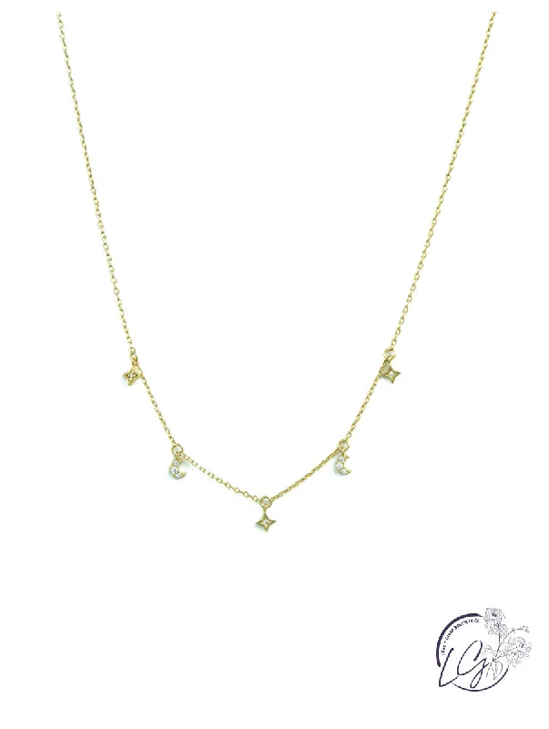 moonstone necklaces for women -Delicate Moonlight Necklace