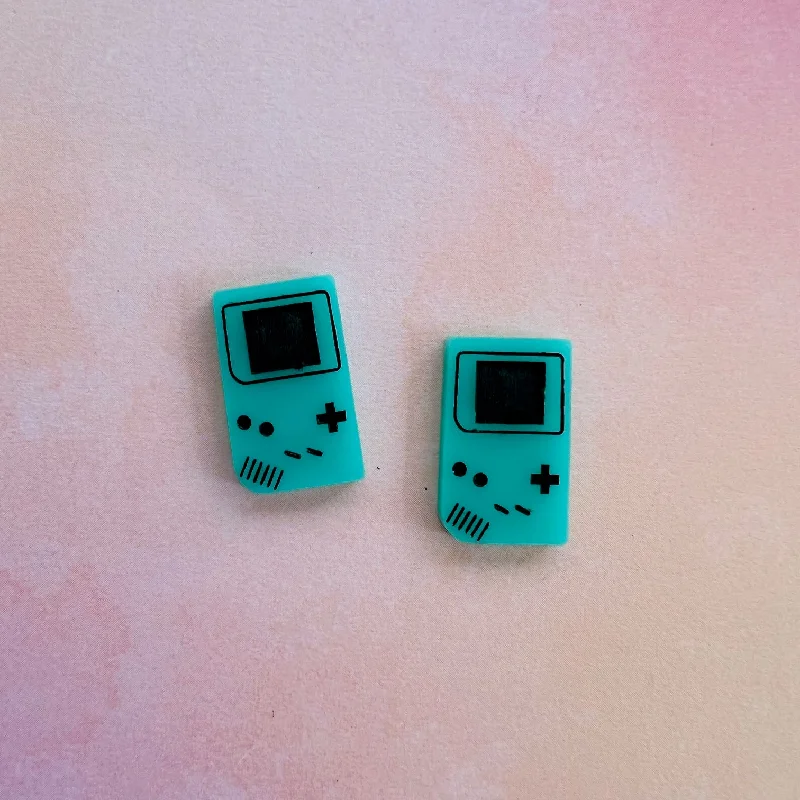 evening earrings for women -Handheld Game Stud Earrings