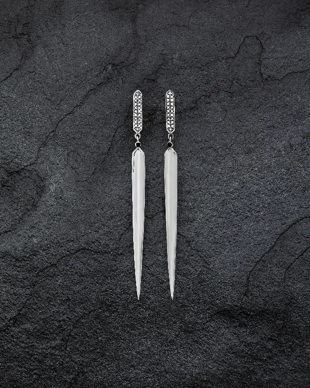 minimalistic earrings for women -Dagger Post Earrings