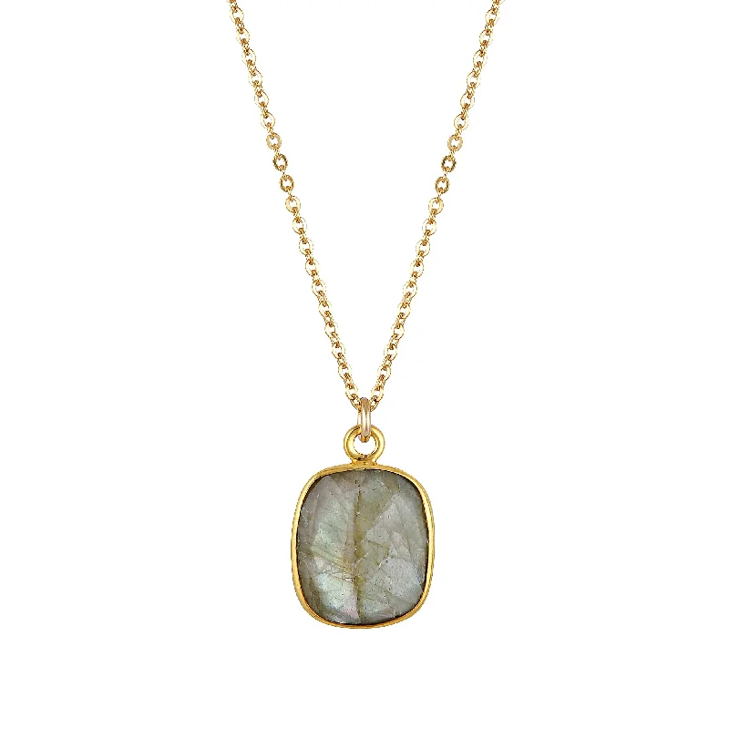 crystal pendant necklaces for women -Dakota Necklace ~ Labradorite