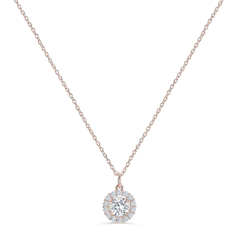 layered necklaces for women -The Lily - Rose Gold