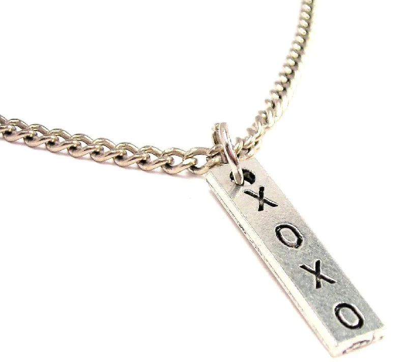 layered necklaces for women -XOXO Single Charm Necklace