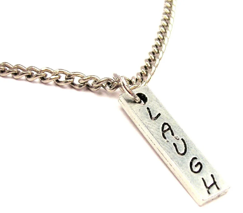 diamond pendant necklaces for women -Laugh Single Charm Necklace