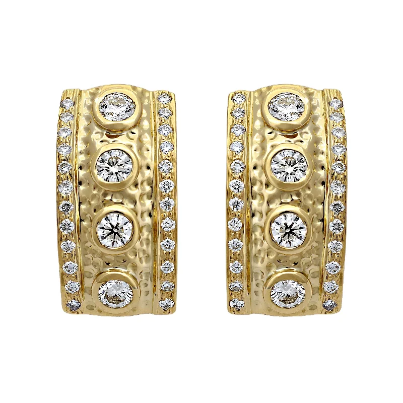 fashion statement earrings -Earrings-Diamond