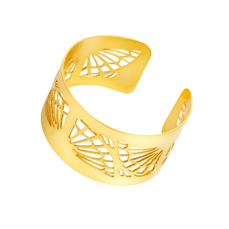 gemstone bracelets for women -Trevi Gold Cuff