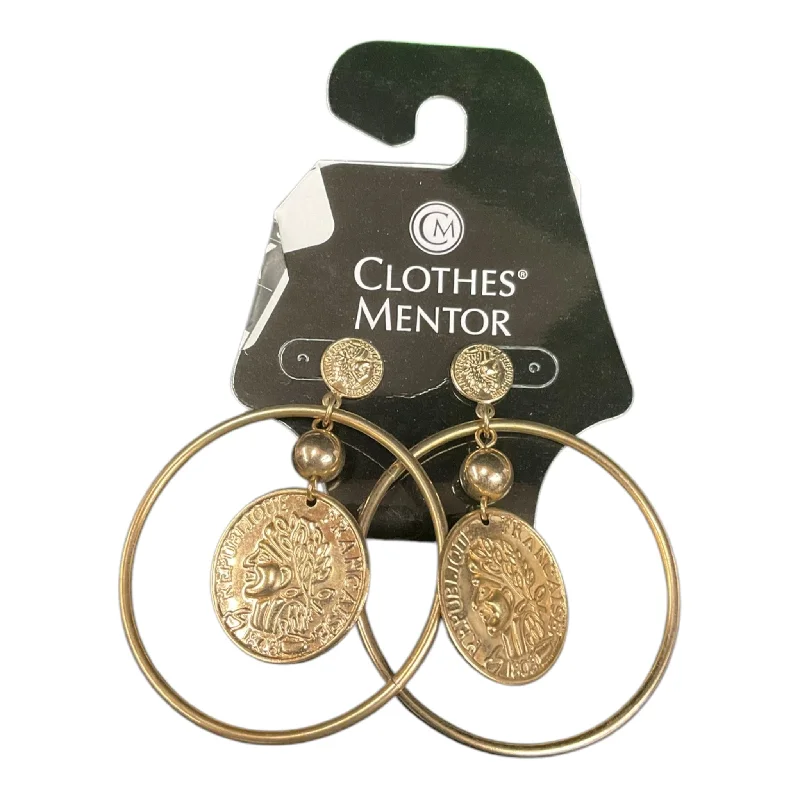 antique drop earrings for women -Earrings Hoop By Clothes Mentor