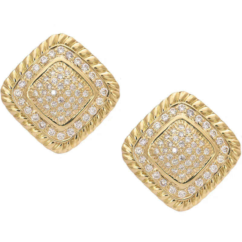 cubic zirconia earrings for women -Earrings- Diamond