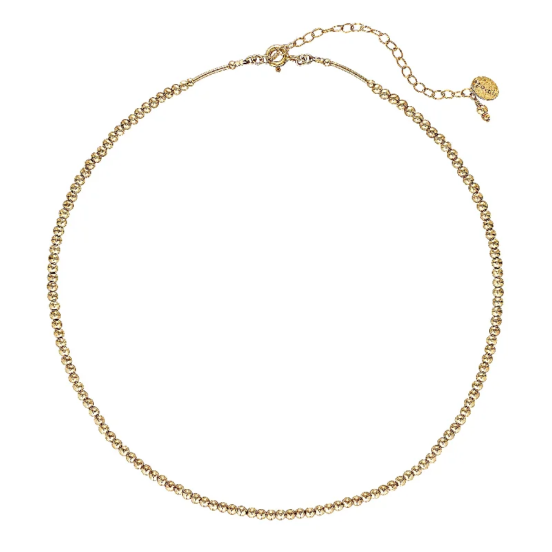 fashion choker necklaces -Golden Globe Choker Necklace