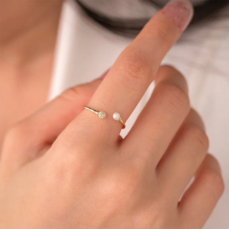 gemstone engagement rings -Dainty Sparkle Ring