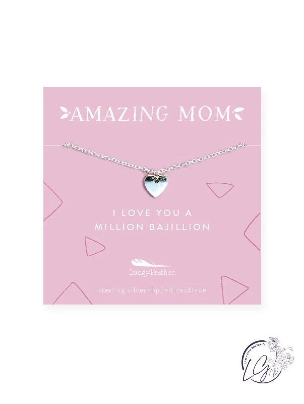 luxury wedding necklaces for women -I Love you a Million Bajillion Necklace