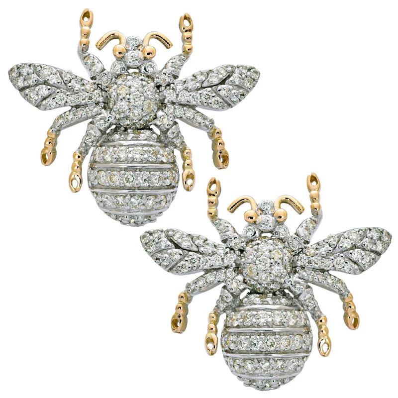 luxury gold earrings for women -Earrings- Diamond