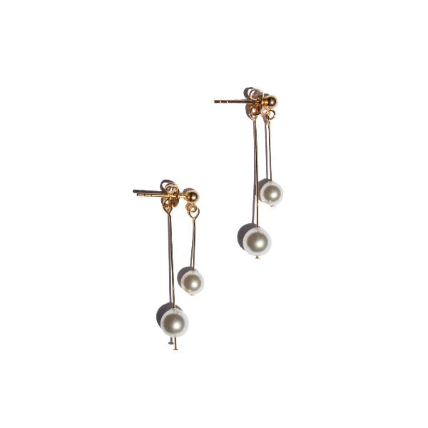 zirconia earrings for women -Leighton 14K Pear Earrings