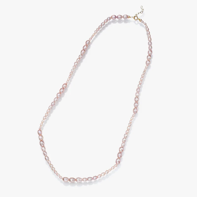 elegant chain necklaces for women -Dario Necklace, Blush