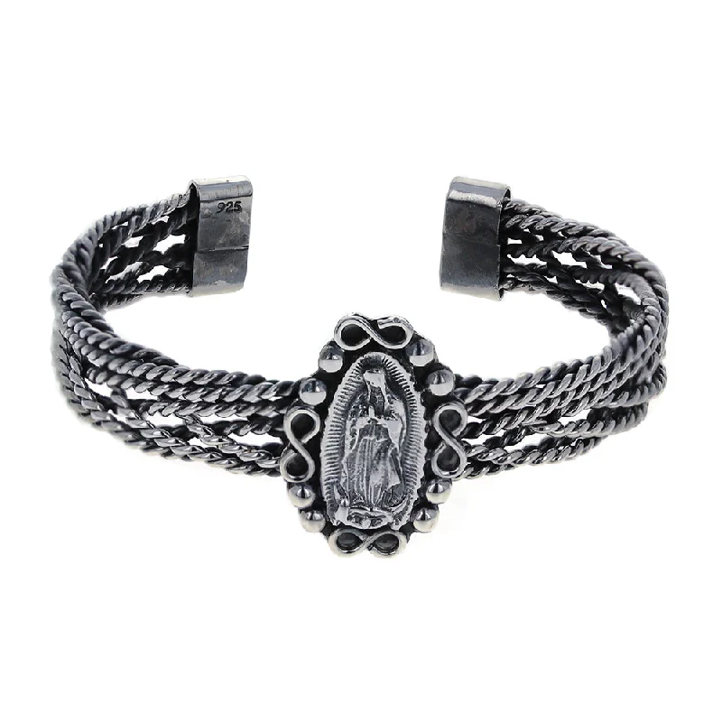 engraved bangles for women -Woven Guadalupe Cuff