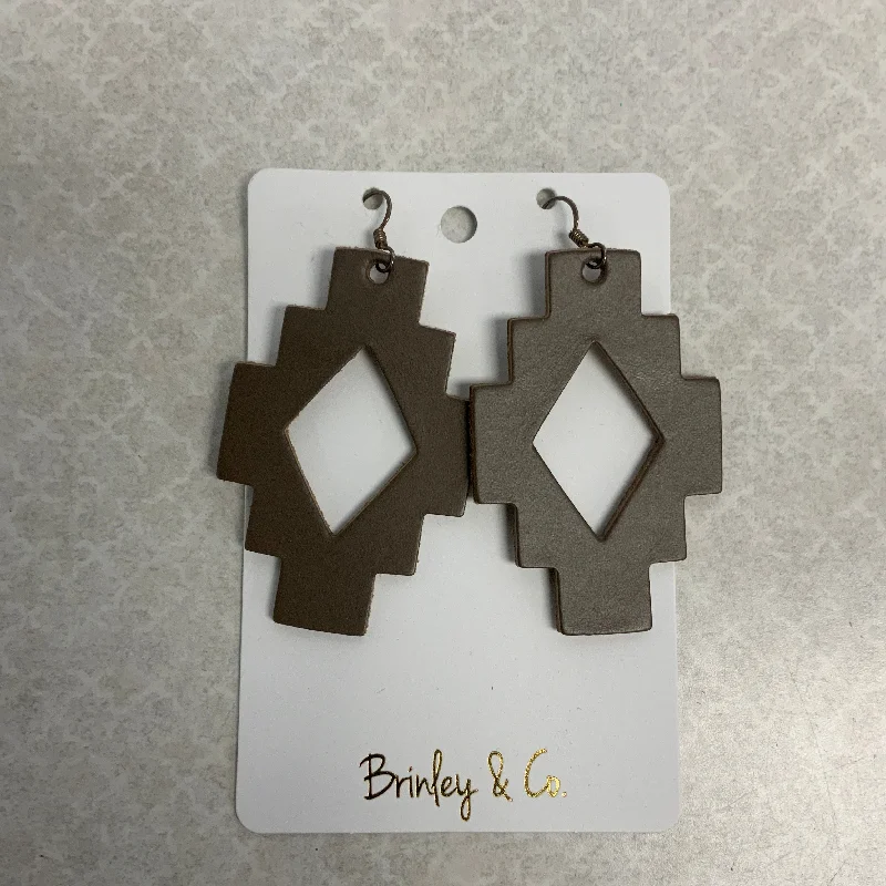 bridal hoop earrings -Earrings Dangle/drop By Brinley & Co