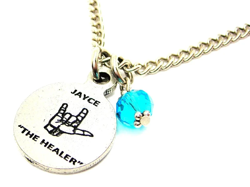 custom name necklaces for women -Jayce the Healer 18" Necklace (2014)